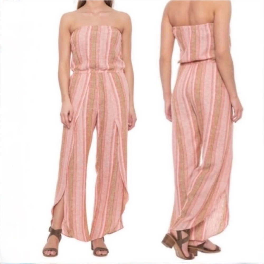 ‼️ anthropologie DREW | Pink Summer Jumpsuit